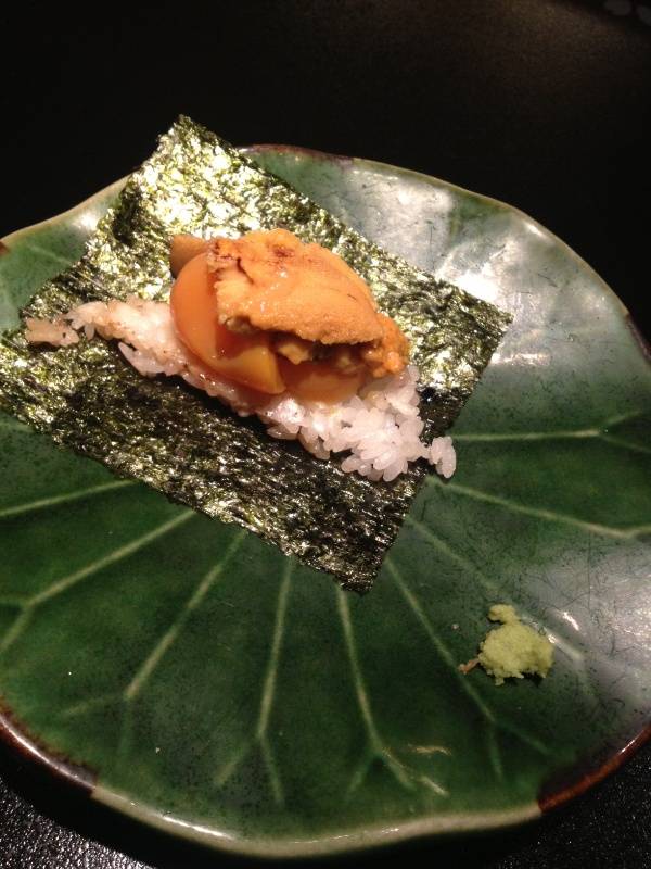 特上　鮑コース　黒田屋名物　焼きうに