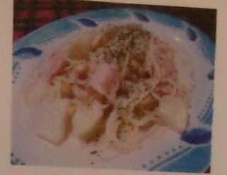 じゃが芋とベーコンとコーンのクリームパスタ