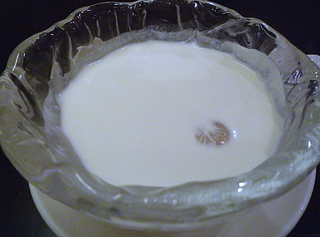 ライチとタピオカのココナッツミルク