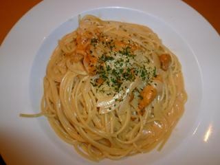 生ウニのクリームソーススパゲッティ