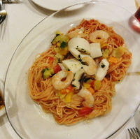 魚介と夏野菜の冷製カッペリーニ