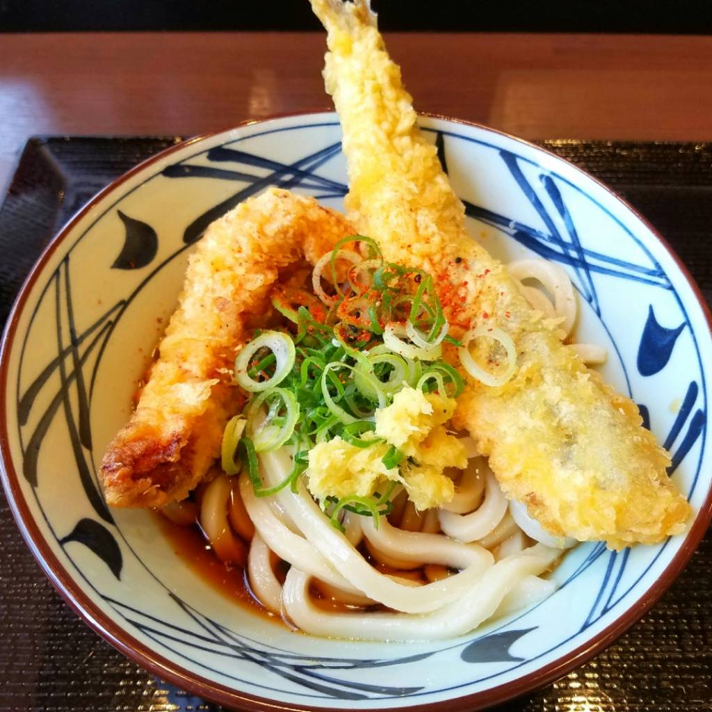 ぶっかけうどん＆とり天・かます天