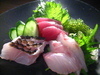 沖縄近海魚のお刺身盛り合わせ海ぶどう添え