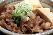 県産霜降り黒毛和牛の肉豆富